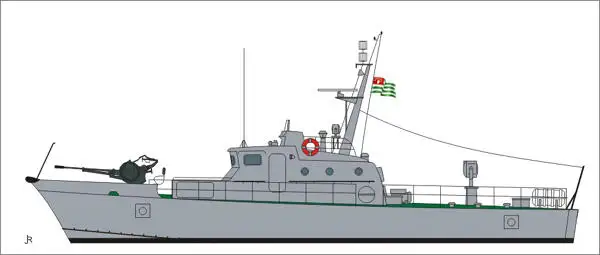 Kapal patroli kanggo didol
