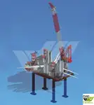 Jack-up drilling rig kanggo didol